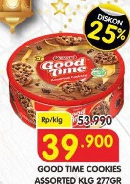 Promo Harga GOOD TIME Cookies Chocochips 277 gr - Superindo