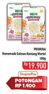 Promo Harga Promina Bubur Bayi Homemade Salmon Kentang Wortel 100 gr - Hypermart
