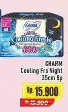 Promo Harga Charm Extra Comfort Cooling Fresh Wing 35cm 8 pcs - Alfamart