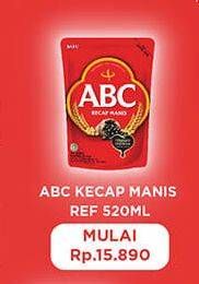 Promo Harga ABC Kecap Manis 520 ml - Hypermart