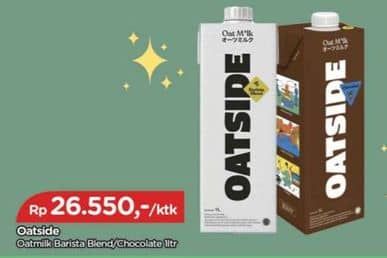 Promo Harga Oatside UHT Milk Barista Blend, Chocolate 1000 ml - TIP TOP