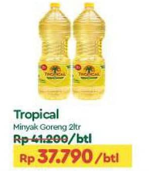 Promo Harga Tropical Minyak Goreng 2000 ml - TIP TOP
