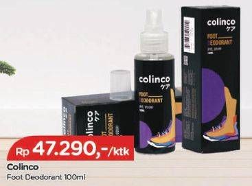 Promo Harga Colinco Foot Deodorant 100 ml - TIP TOP