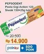 Promo Harga Pepsodent Pasta Gigi Action 123 Siwak 175 gr - Indomaret