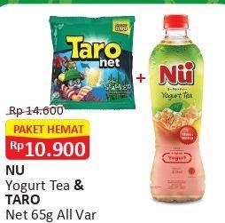 Promo Harga NU Yogurt Tea + TARO Net All Variant 65gr  - Alfamart