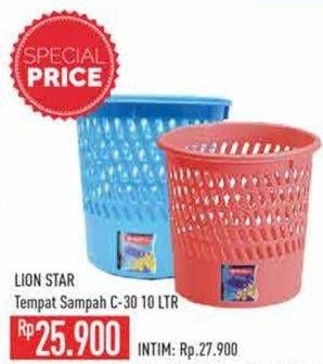 Promo Harga Lion Star Tempat Sampah C-30 10000 ml - Hypermart