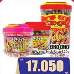 Promo Harga Cho Cho Wafer Stick Ratu 320 gr - Hari Hari