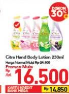 Promo Harga CITRA Hand & Body Lotion All Variants 230 ml - Carrefour