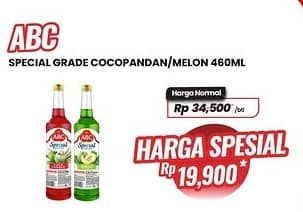 Promo Harga ABC Syrup Special Grade Melon, Coco Pandan 485 ml - Carrefour