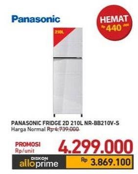 Promo Harga Panasonic NR-BB210V-S Kulkas 2 Pintu  - Carrefour