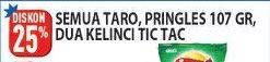 Promo Harga TARO/PRINGLES 107gr/DUA KELINCI Tic Tac  - Hypermart