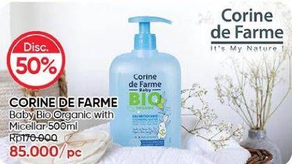 Promo Harga CORINE DE FARME Baby Bio Organic Gel Lavant Cleansing Gel 500 ml - Guardian
