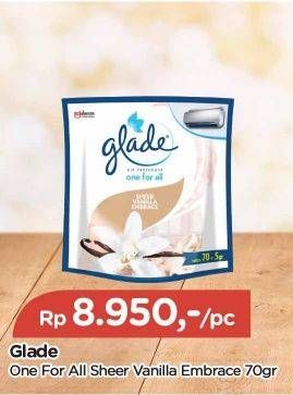 Promo Harga Glade One For All Sheer Vanilla Embrace 70 gr - TIP TOP