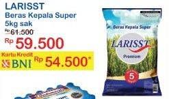 Promo Harga Larisst Beras Kepala Super 5000 gr - Indomaret