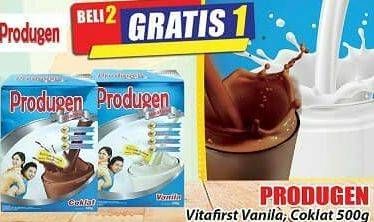 Promo Harga PRODUGEN Vitafirst Coklat, Vanilla 500 gr - Hari Hari