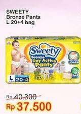 Promo Harga Sweety Bronze Pants L20+4 24 pcs - Indomaret