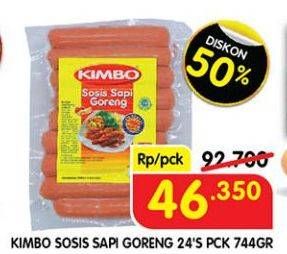 Promo Harga Kimbo Sosis Sapi Goreng 744 gr - Superindo