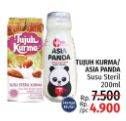 Promo Harga TUJUH KURMA/ASIA PANDA Susu Steril 200ml  - LotteMart