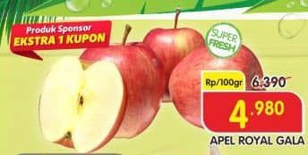 Promo Harga Apel Royal Gala per 100 gr - Superindo