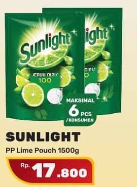 Promo Harga Sunlight Pencuci Piring Jeruk Nipis 100 1500 ml - Yogya