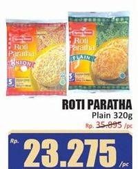 Promo Harga Spring Home Roti Paratha Plain 320 gr - Hari Hari