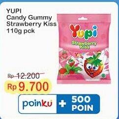 Promo Harga Yupi Candy Strawberry Kiss 110 gr - Indomaret
