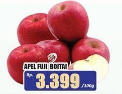 Promo Harga Apel Fuji Boitai per 100 gr - Hari Hari