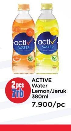 Promo Harga ACTIV WATER Minuman Isotonik + Multivitamin Jeruk, Lemon 380 ml - Watsons