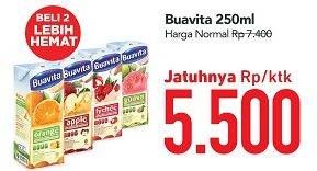 Promo Harga BUAVITA Fresh Juice per 2 box 250 ml - Carrefour