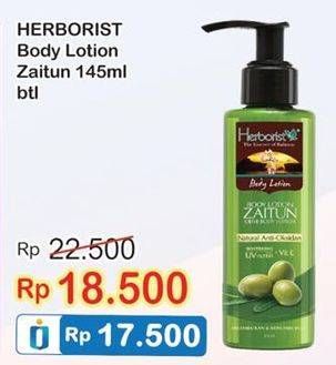 Promo Harga HERBORIST Body Lotion Zaitun 145 ml - Indomaret