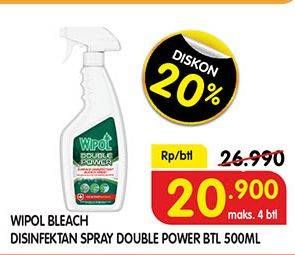 Promo Harga WIPOL Disinfectant Spray 500 ml - Superindo