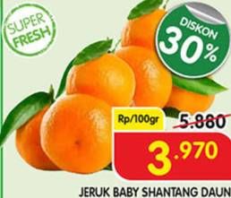 Promo Harga Jeruk Baby Shantang  - Superindo