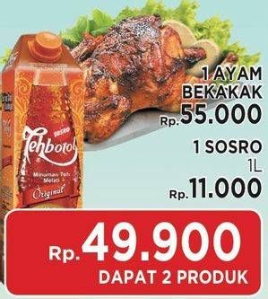 Promo Harga Ayam Bekakak + Sosro  - LotteMart