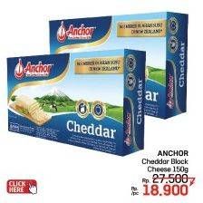 Promo Harga Anchor Cheddar Cheese 150 gr - LotteMart