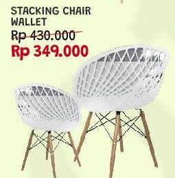Promo Harga Stacking Chair Wallet  - Courts