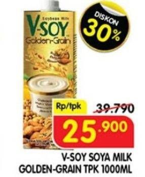 Promo Harga V-SOY Soya Bean Milk Golden Grain 1000 ml - Superindo