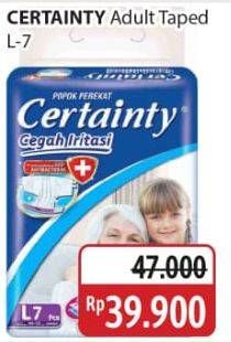 Promo Harga Certainty Adult Diapers L7 7 pcs - Alfamidi