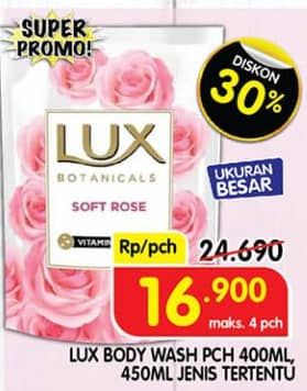 Promo Harga LUX Botanicals Body Wash 450 ml - Superindo