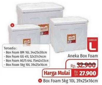 Promo Harga CHOICE L Box Foam 39x25x16cm 10 ltr - Lotte Grosir
