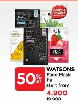 Promo Harga Watsons Face Mask  - Watsons