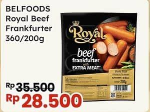 Promo Harga Belfoods Royal Sausages Beef Frankfurter 200 gr - Indomaret