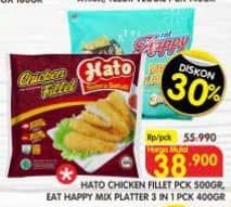 Promo Harga Hato Chicken Fillet/Eat Happy Mix Plater 3in1   - Superindo