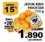 Promo Harga Jeruk Kino Pakistan per 100 gr - Giant