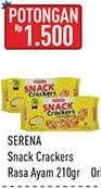 Promo Harga Serena Snack Crackers Rasa Ayam 210 gr - Hypermart