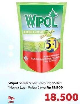 Promo Harga WIPOL Karbol Wangi Sereh Jeruk 750 ml - Carrefour