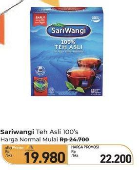 Promo Harga Sariwangi Teh Asli 185 gr - Carrefour