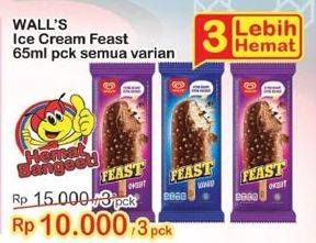 Promo Harga WALLS Feast All Variants per 3 pcs 65 ml - Indomaret