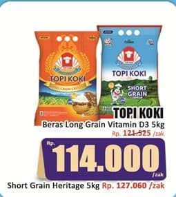 Promo Harga Topi Koki Beras Long Grain Crystal 5 kg - Hari Hari