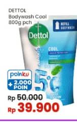 Promo Harga Dettol Body Wash Cool 800 ml - Indomaret