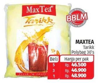 Promo Harga Max Tea Minuman Teh Bubuk per 30 sachet 25 gr - Lotte Grosir